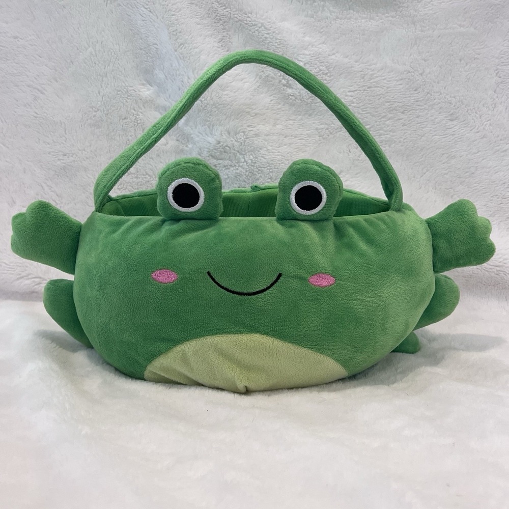 Frog Themed Easter Basket EXCELLENT -‎ Egg Hunt - Decor